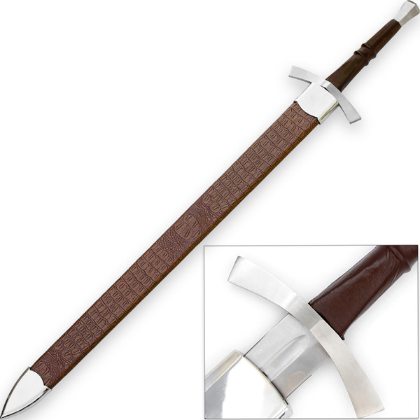 Ringing Metal 1095 High Carbon Steel Medieval Sword For slae.png