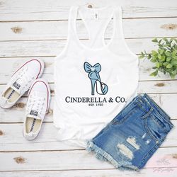 cinderella tank, disney cinderella co tank, cinderella 1950 tank, girl gang shirt, disney vacation tank, disney family t
