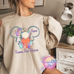 custom epcot figment shirt, epcot flower and garden shirt, let the magic blossom, one little spark, disney family matchi