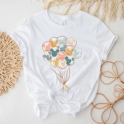 disney balloon shirt, mickey balloon shirt, happiest place on earth shirt, disneyland shirt, disney world shirt, family