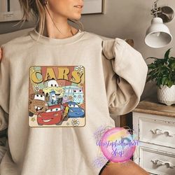disney cars shirt, lightning mcqueen mater guido luigi fillmore shirt, disney trip sweater, vintage hippie cars sweatshi