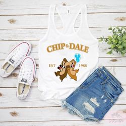 disney chip and dale tank, chip and dale tank, chip n dale shirt, disney tank, balloon chip dale tank, disneyland tank,