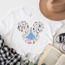 disney cinderella shirt, cinderella princess shirt, princess collage shirt, princess shirt, disney princess shirt, disne