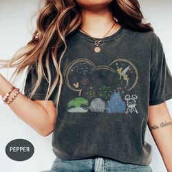 disney comfort colors shirt, disney trip shirt, mickey mouse shirt, minnie mouse shirt, disney castle shirt, disney fami