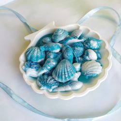Beautiful soap shells, Bath decor, Colored shells, a gift to a friend