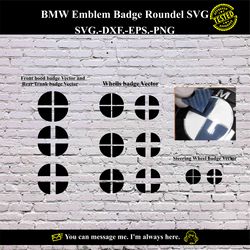 BMW Emblem Badge Roundel SVG Vector Digital product - instant download