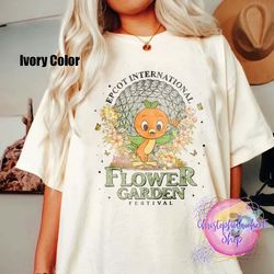 disney comfort colors shirt, orange bird shirts, disney bird shirt, epcot flower and garden shirt, hello sunshine shirt,