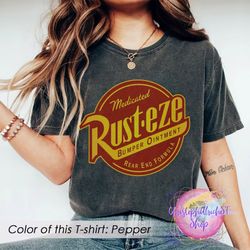 disney comfort colors shirt, rust-eze shirts, lighting mcqueen shirt, disney shirt, disney cars shirt, car racer tee, ca