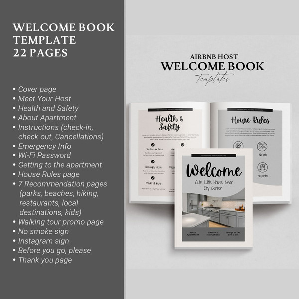Airbnb Host Bundle, Welcome book template, guest book, welcome guide rental template, house manual, airbnb instagram (2).jpg