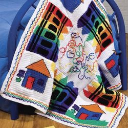 Baby Blanket Crochet pattern - Afghan Gift for Baby Vintage pattern PDF Instant download