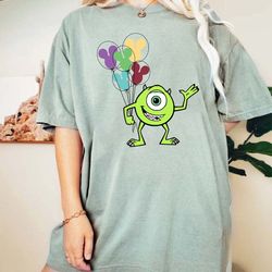 disney monsters inc shirt, mike wazowski shirt, monsters university shirt, disney balloon shirt, comfort colors shirt, x