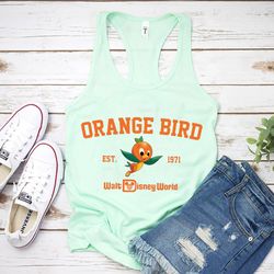 disney orange bird tank, orange bird epcot tank, orange bird est 1971 tank, walt disney world, hello sunshine tank, disn