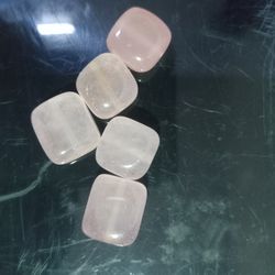 Enhance Your Love and Harmony with Our 15mm Square Rose Quartz Stone Pack: Perfect for Jewelry Making and Energy Healing