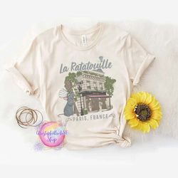 disney ratatouille paris shirt, france vintage restaurant t-shirt, disneyland tee, pixar shirt, anyone can cook shirt, d