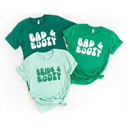 Bride and Broozy Shirts , Bad and Broozy Shirt, St Patrick's Day Bachelorette Party Shirts, Womens St Paddy's Day Irish