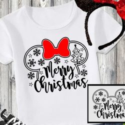 svg dxf file for merry christmas mickey and minnie