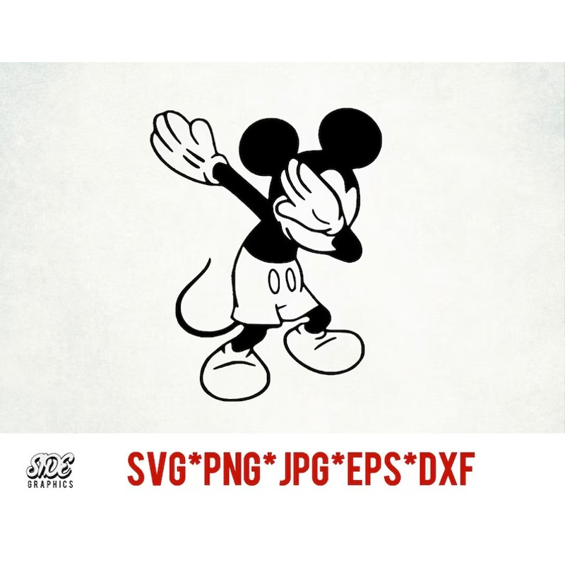 Dabbing Mickey instant download.jpg