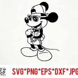 cool mickey instant download digital file svg, png, eps, jpg, and dxf clip art for cricut