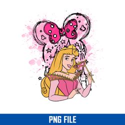 aurora minnie bow ears png, aurora princess png, minnie mouse png, disney png digital file