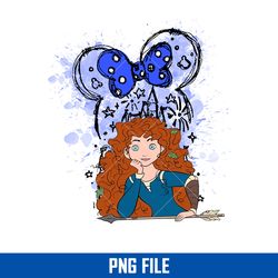 merida minnie bow ears png, merida princess png, minnie mouse png, disney png digital file