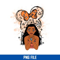 moana minnie bow ears png, moana princess png, minnie mouse png, disney png digital file