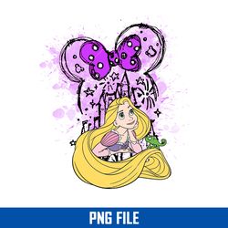 Rapunzel Minnie Bow Ears Png, Rapunzel Princess Png, Minnie Mouse Png, Disney Png Digital File