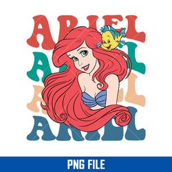 ariel princess png, little mermaid png, disney princess png, disney png digital file