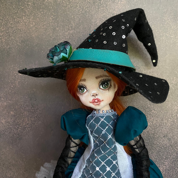 witch doll  . halloween doll .