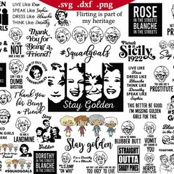 golden girls svg, blanche svg, dorothy zbornak svg, rose nylund svg png dxf