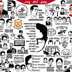 the office tv show svg, dwight schrute svg, michael scott svg, png, dxf