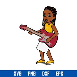 gracie's girl with guitar svg, gracie's corner clipart, gracie's corner svg, png esp dxf file