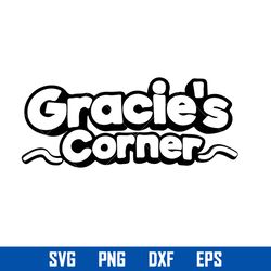 gracie's corner logo outline svg, gracie's corner clipart, gracie's corner svg, png eps dxf digital file