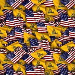 us and gadsden flags 23 seamless tileable repeating pattern