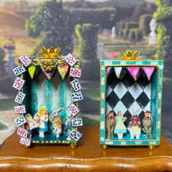 Puppet theaters based on the fairy tale "Alice". Scale 1:12.