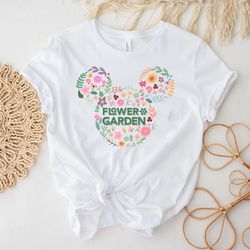 disney flower shirt, mickey flower shirt, floral epcot shirt, epcot flower and garden shirt, disney mickey shirt, disney
