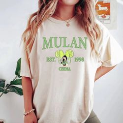 disney princess shirt, mulan shirt, disney comfort colors shirt, mulan princess shirt, disney vacation shirt, disneyland