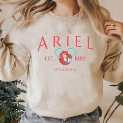 disney princess sweatshirt, ariel princess sweatshirt, little mermaid sweatshirt, disney princess hoodie, disney charact