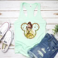 disney princess tank, belle princess tank, princess squad tank, disney women tank, disney princess shirt, disney vacatio