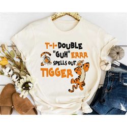 funny tigger spell name shirt / winnie the pooh t-shirt / walt disney world tee / disneyland family vacation trip / cute