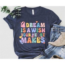 cinderella princess shirt / a dream is a wish your heart makes shirt / disney song lyrics / disney world t-shirt / disne