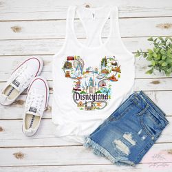 disneyland tank, vintage disney tank, mickey mouse tank top, disneyland trip tank, disney vacation tank, disney trip tan