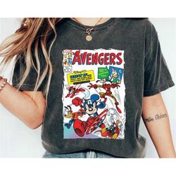 mickey mouse and friends disney 100 years of wonder avengers comic shirt / disneyland trip 100th anniversary outfits / d