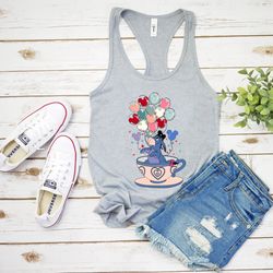 eeyore tank top, pooh balloon tanks, disney teacup tank, disney character tank, mickey balloon tank, pooh friends shirt,