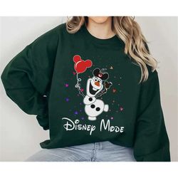 olaf mickey hat balloon sweatshirt frozen disney holiday shirt mickey's very merry christmas party tee magic kingdom dis