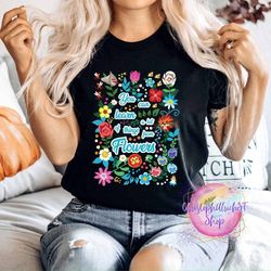epcot flower and garden shirt, alice in wonderland t shirt, you can learn a lot of things, let the magic blossom, disney