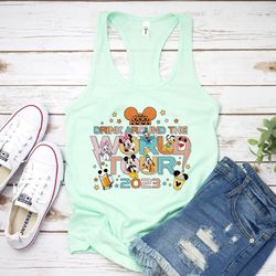 epcot world tour tank, epcot center tank, drinking around the world tour, world showcase shirt, disneyland 2023 shirt,