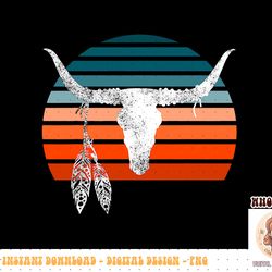 boho longhorn western life cowboy & cowgirl styled png