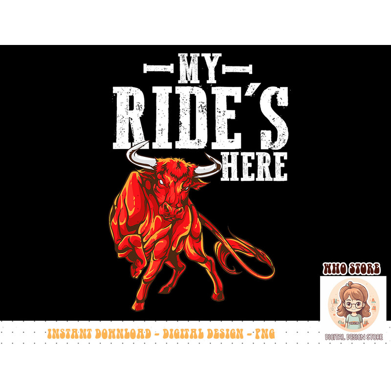 Bull Riding PBR Rodeo Bull Riders for Western Ranch Cowboys T-Shirt copy.jpg