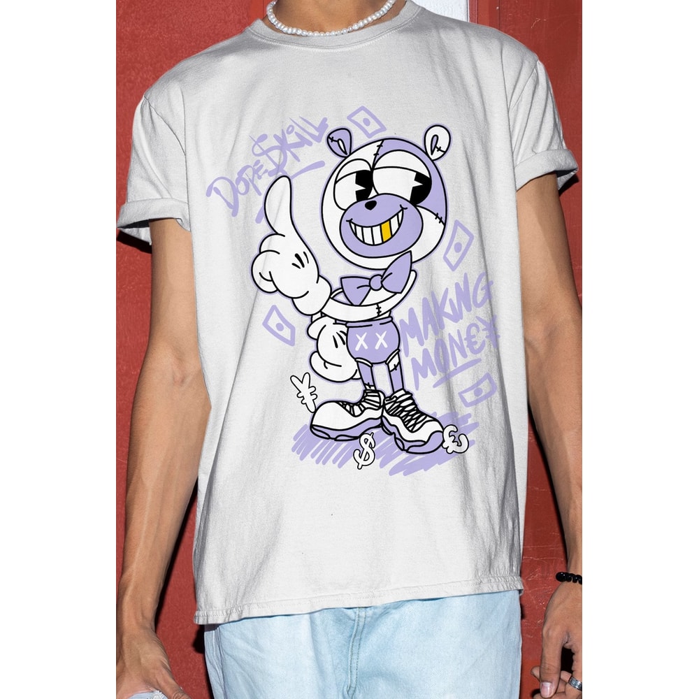 M.M Bear Unisex Sneaker Shirt, Retro Low Pure Violet 11s Tee, Jordan 11 Low Pure Violet T-Shirt, Hoodie, Tanktop