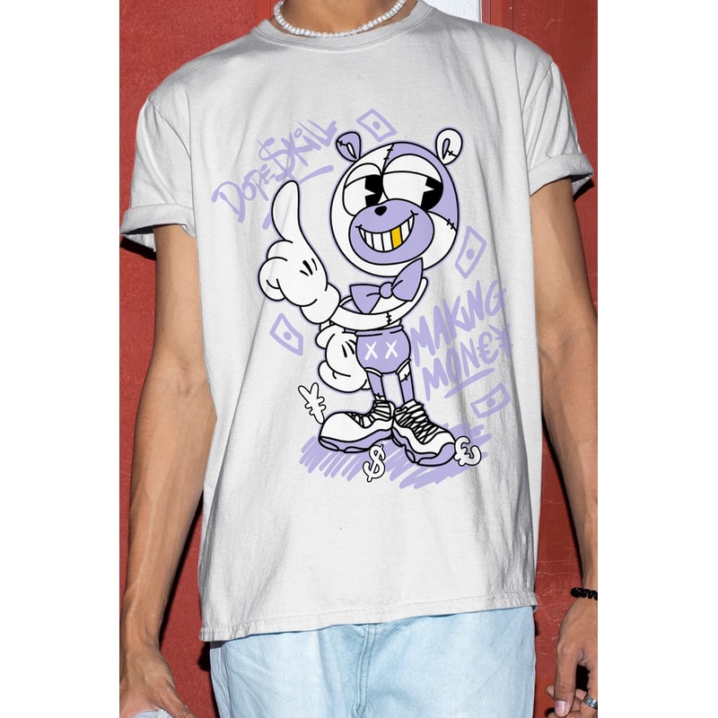 M.M Bear Unisex Sneaker Shirt, Retro Low Pure Violet 11s Tee, Jordan 11 Low Pure Violet T-Shirt, Hoodie, Tanktop